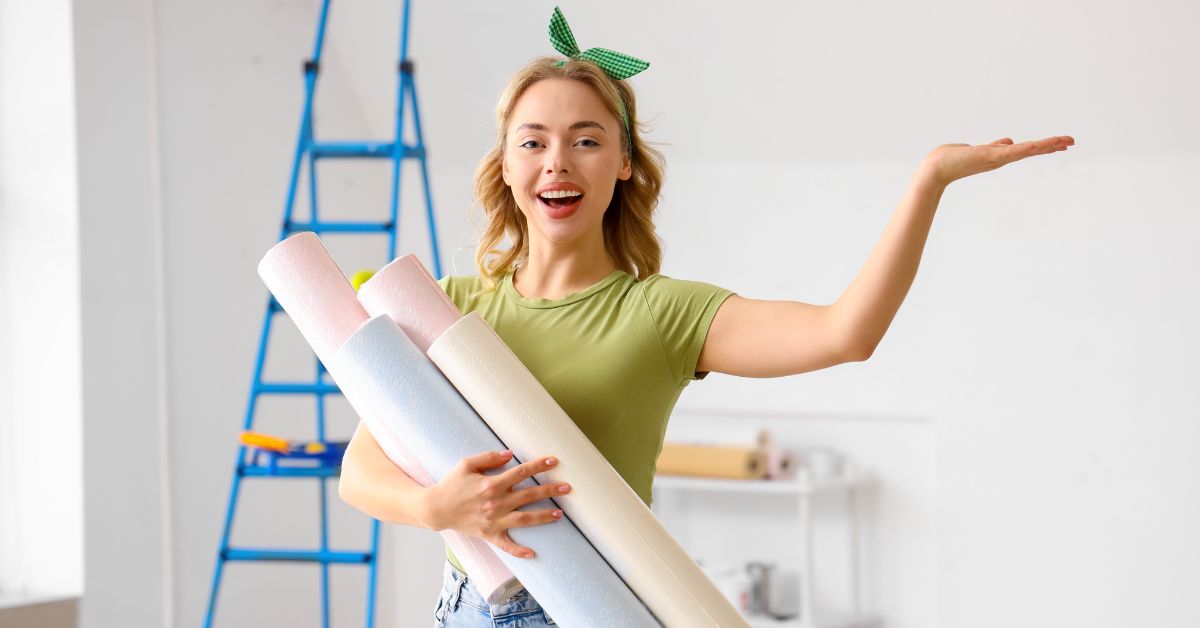 Kvinde med tapet i armene